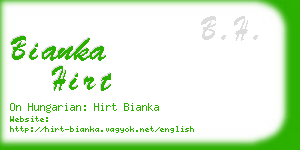 bianka hirt business card